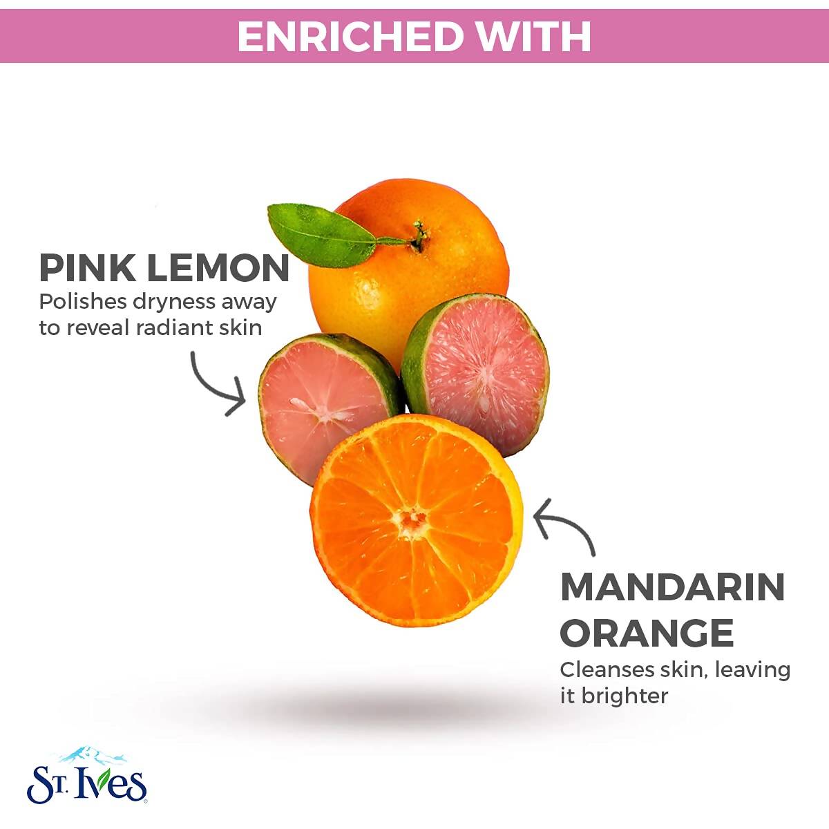 St. Ives Radiant Skin Pink Lemon and Mandarin Orange Scrub - Distacart