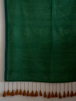 Thumbnail for Suta Green Solid Cotton Blend Saree - Distacart