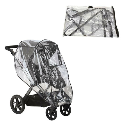 Safe-O-Kid Waterproof Transparent Rain Cum Shield Cover for Baby Pram & Strollers - Distacart