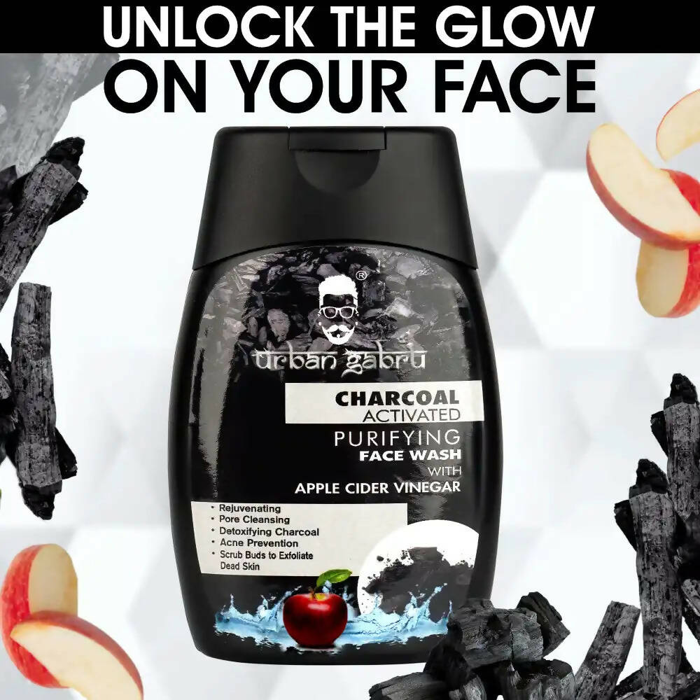 Urbangabru Activated Charcoal Face Wash for Men - Distacart