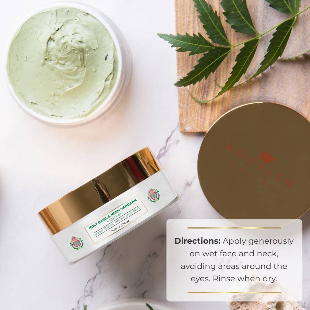 Nourish Mantra Holy Basil & Neem Vardaan Mud Mask - Distacart