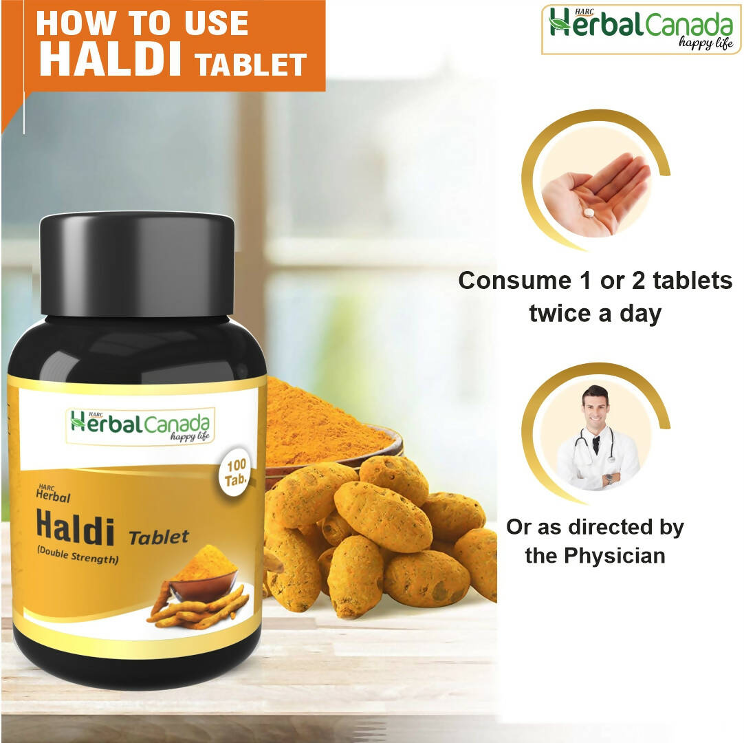 Herbal Canada Haldi Tablets - Distacart