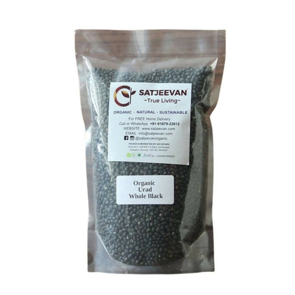 Satjeevan Organic Urad Whole Black - Distacart