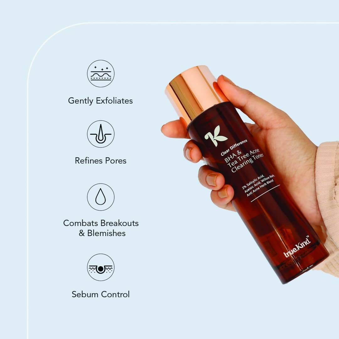True Kind BHA & Tea Tree Acne Clearing Toner - Distacart