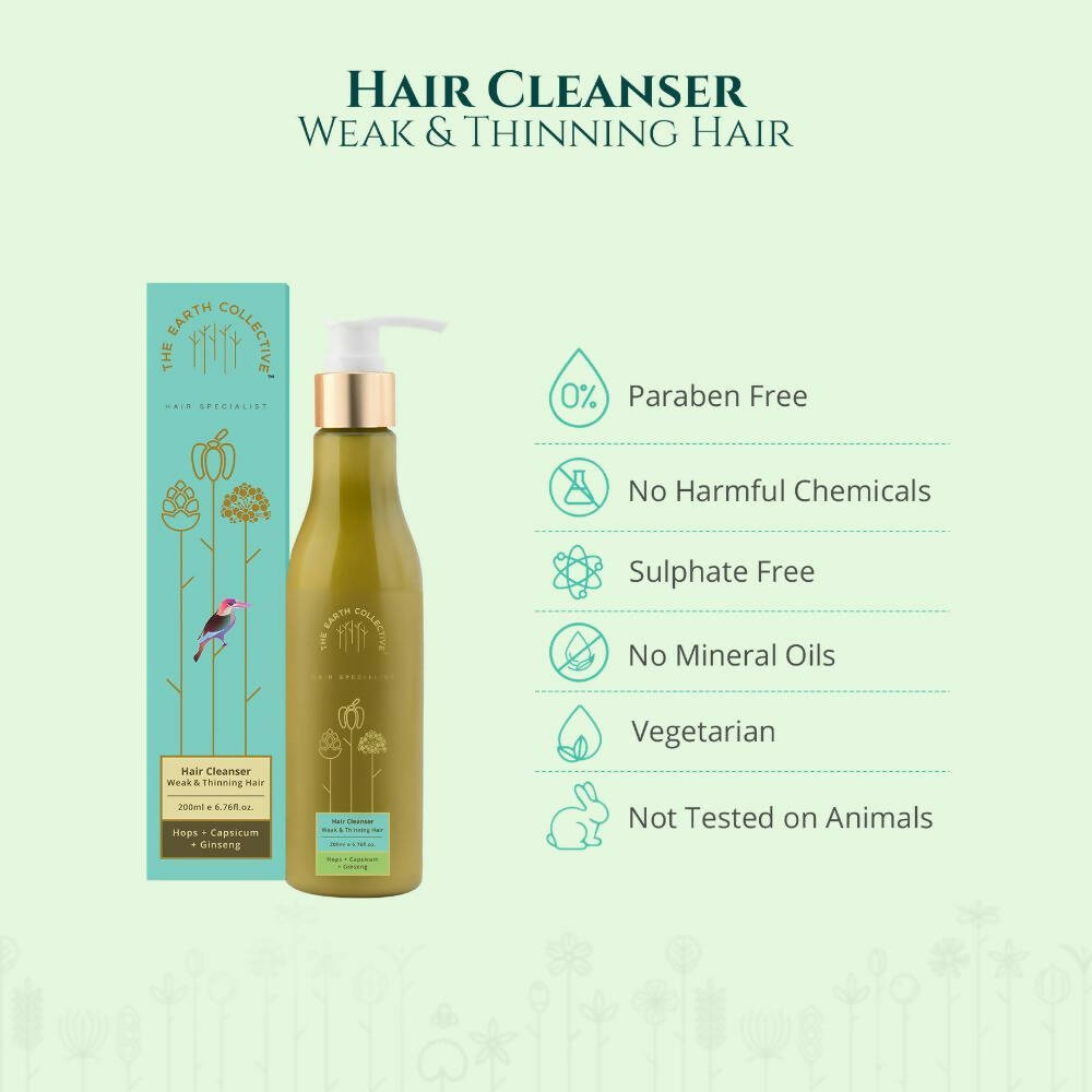 The Earth Collective Hair Cleanser - Weak & Thinning Hair - Distacart