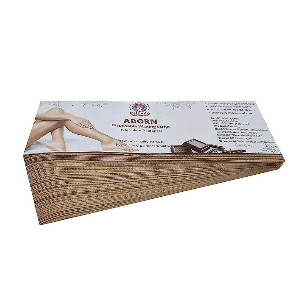 Estavito Adorn Wax Strips Hair Remover-Chocolate Fragranced - Distacart