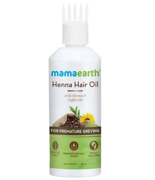 Mamaearth Henna Hair Oil For Premature Greying