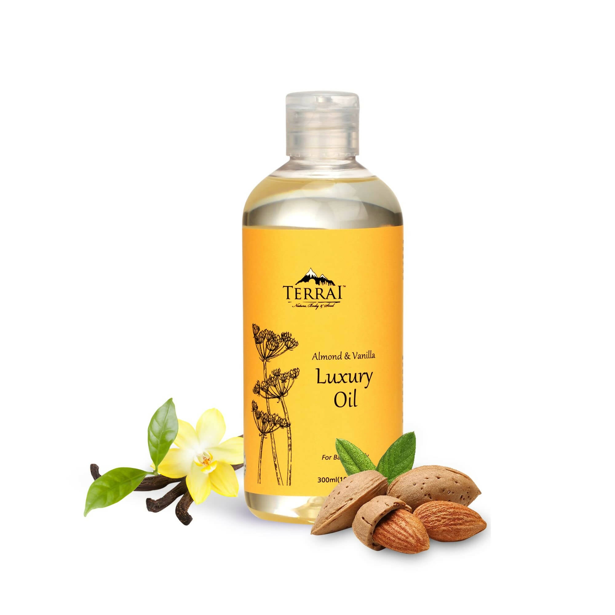 Terrai Almond & Vanilla Luxury Body Oil - Distacart