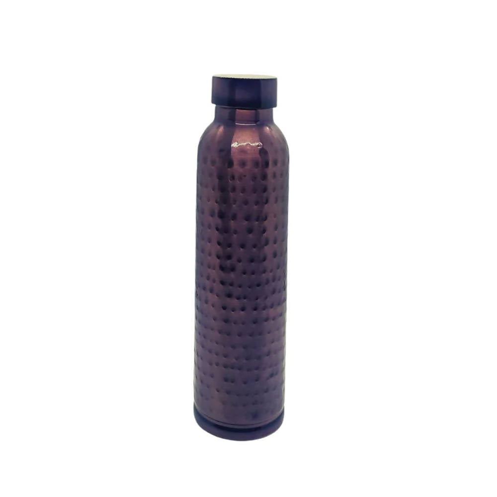 Tamas Hammered Antique Oreo Copper Water Bottle - Distacart