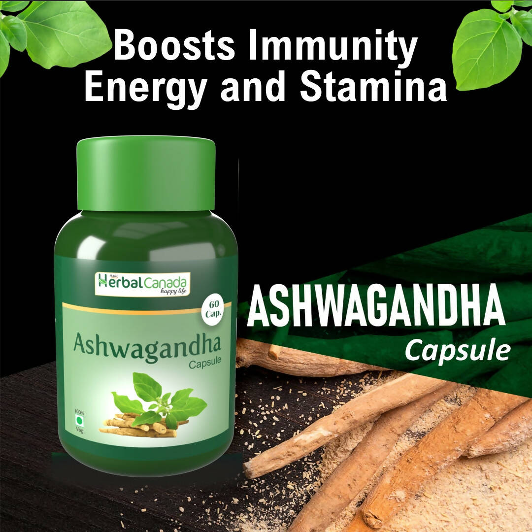 Herbal Canada Ashwagandha Capsules - Distacart