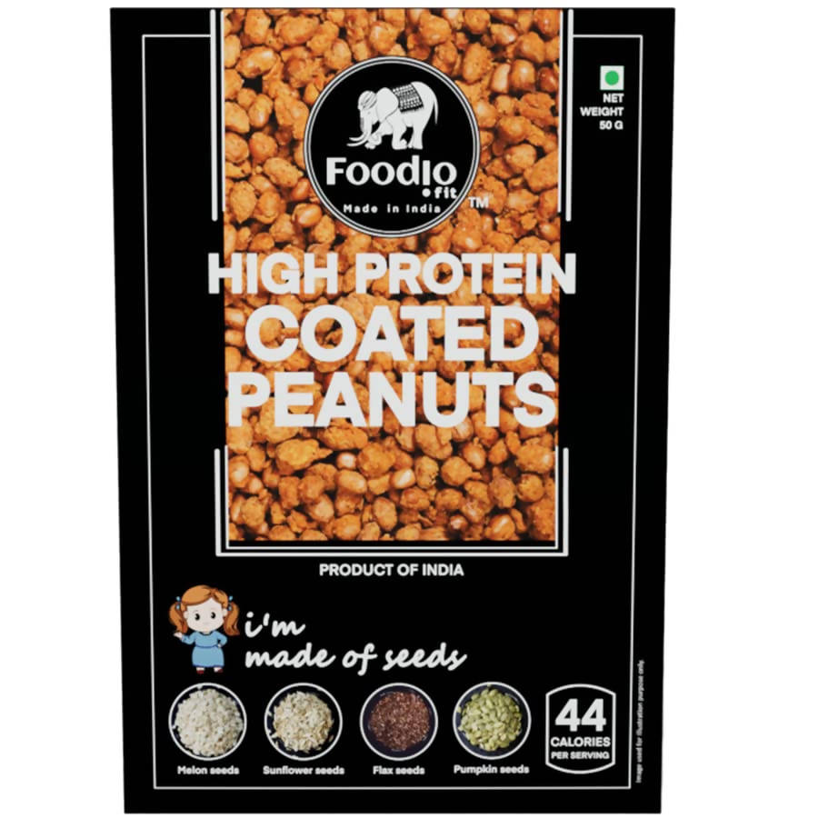 Foodio High Protein Coated Peanuts - Distacart