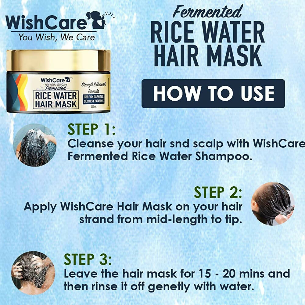 WishCare Fermented Rice Water Hair Mask - Distacart