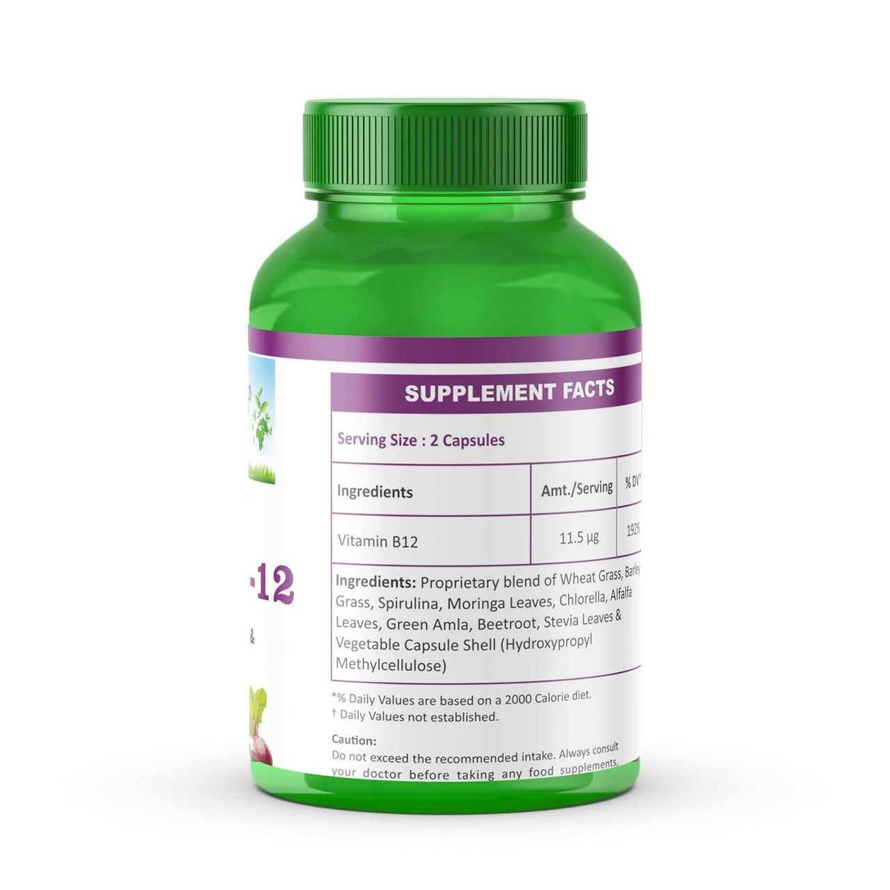 Planet Ayurveda Plant Based Vitamin B12 Capsules - Distacart