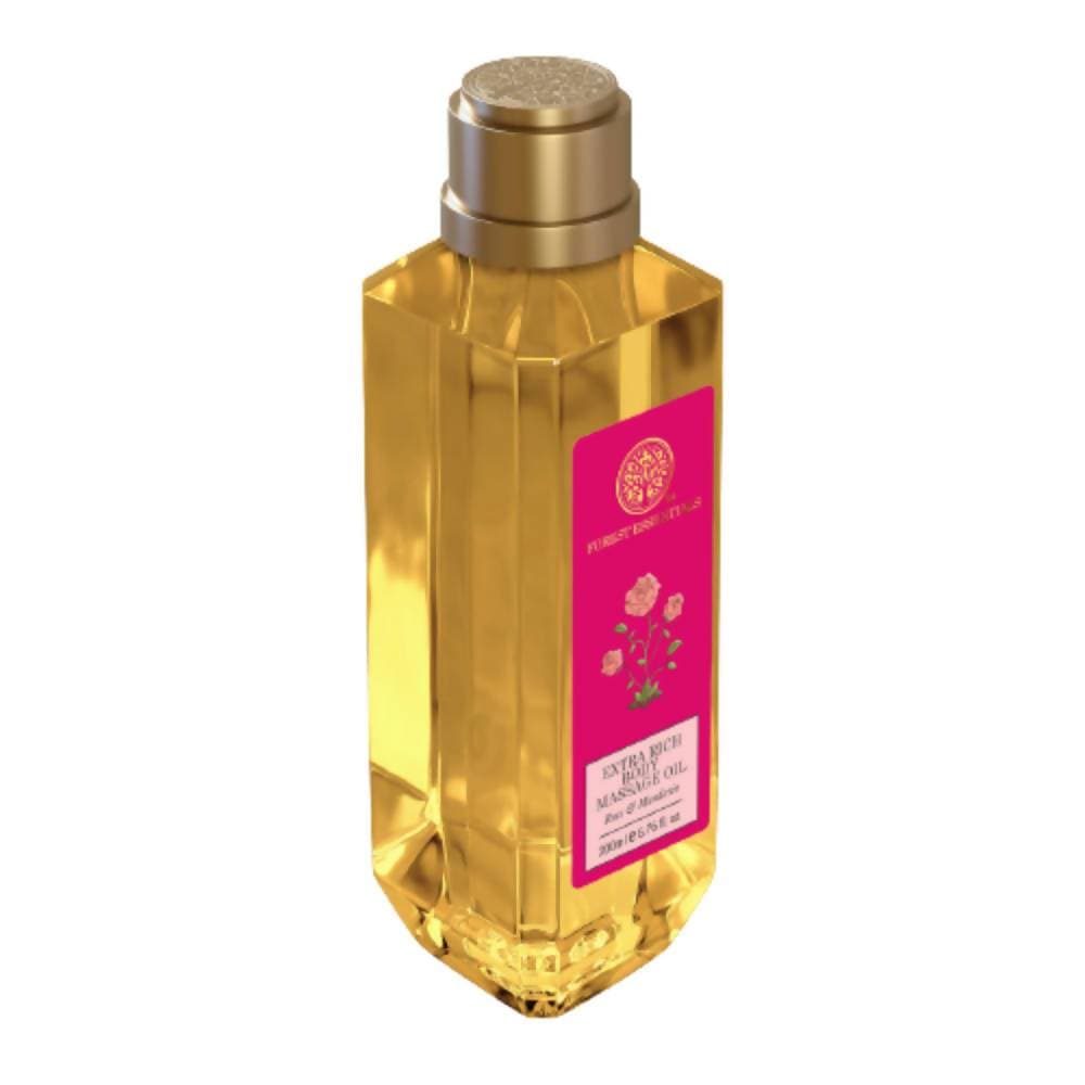 Forest Essentials Extra Rich Almond Body Massage Oil Rose & Mandarin - Distacart