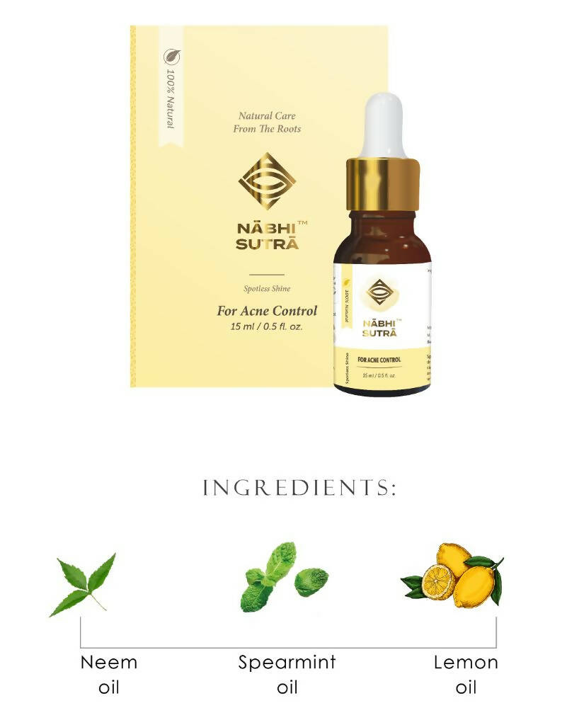 Nabhi Sutra Acne Control-Belly Button Oil - Distacart