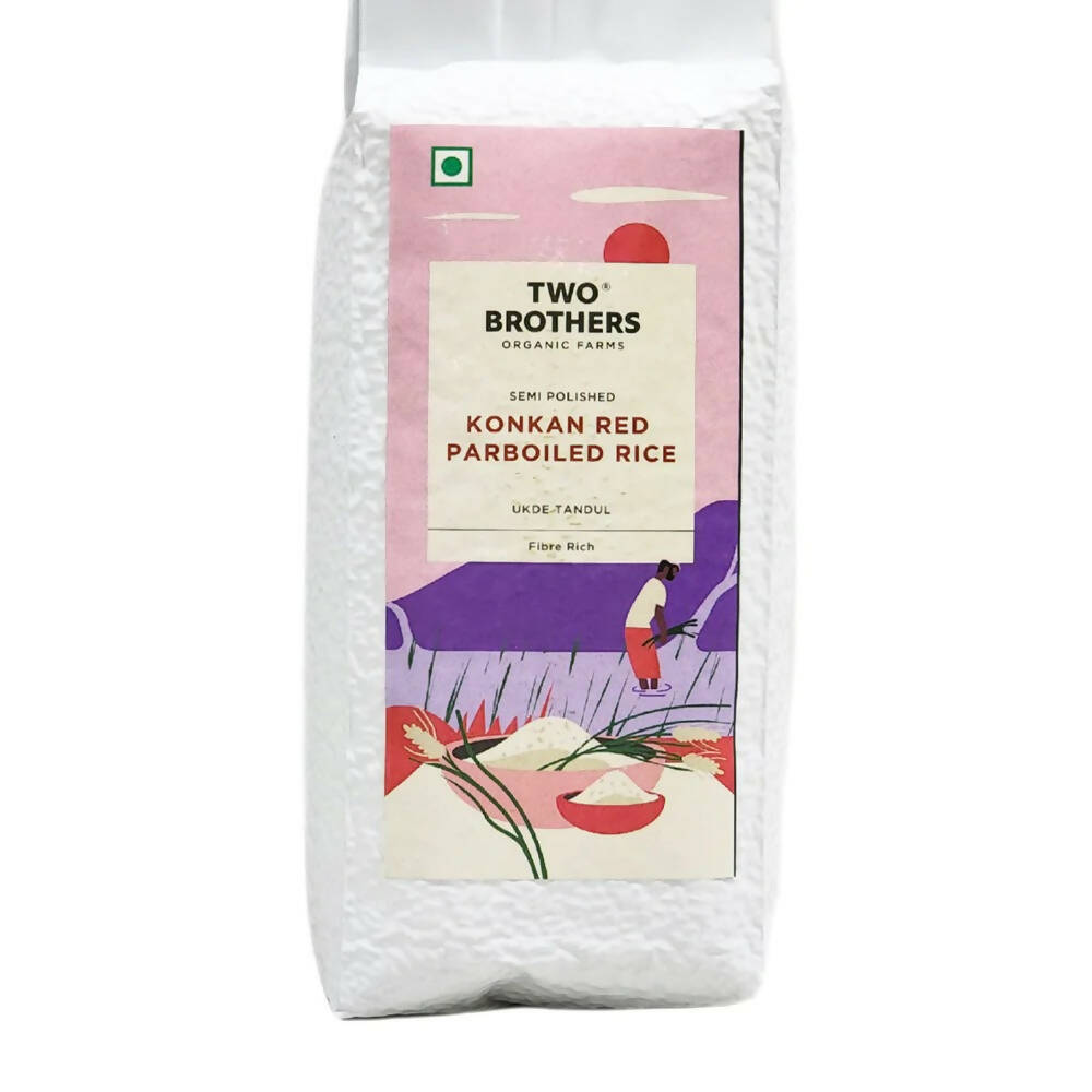 Two Brothers Organic Farms Konkan Red Parboiled Rice - Distacart