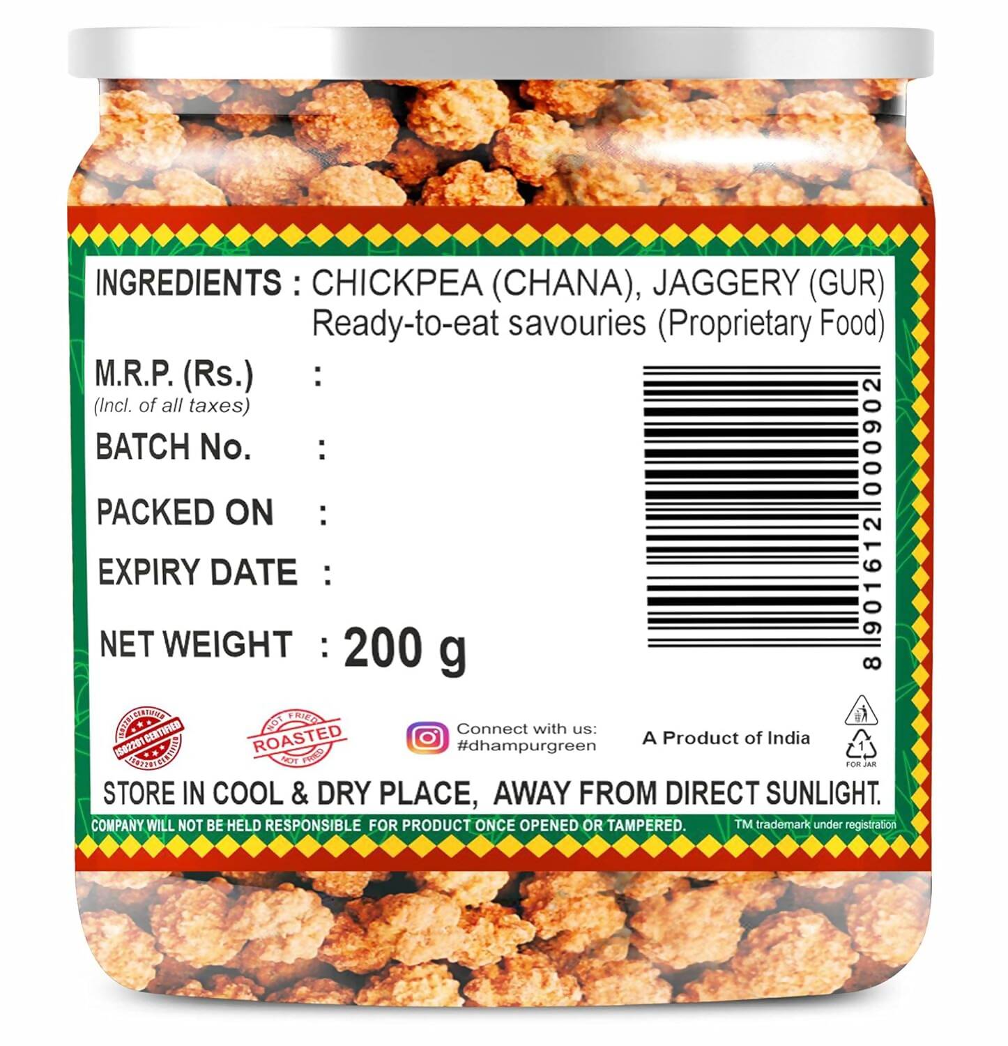 Dhampur Green Gur Chana - Distacart