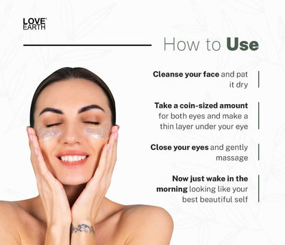 Love Earth Under Eye Gel - Aloe Vera & Cucumber - Distacart