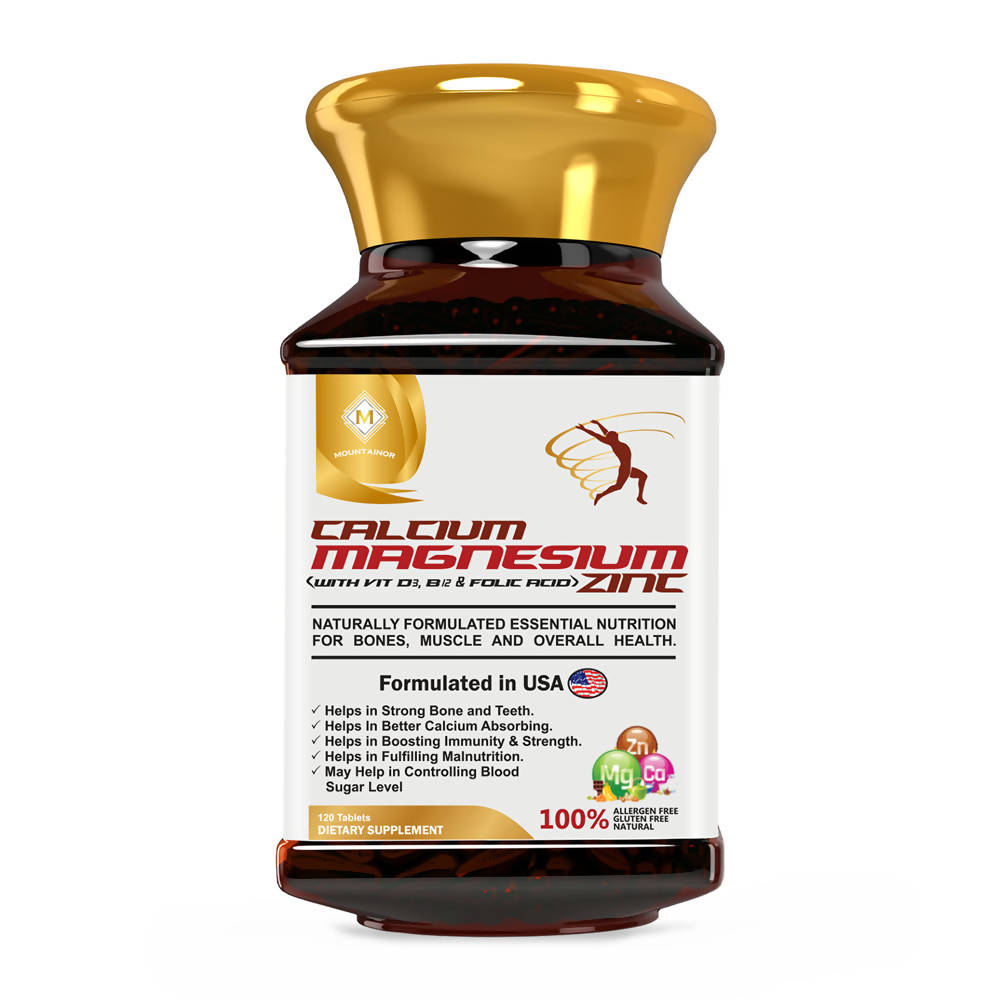 Mountainor Calcium, Magnesium & Zinc Tablets - Distacart