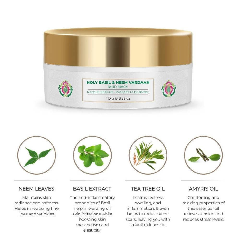 Nourish Mantra Holy Basil & Neem Vardaan Mud Mask - Distacart