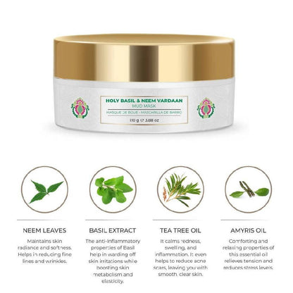 Nourish Mantra Holy Basil & Neem Vardaan Mud Mask - Distacart