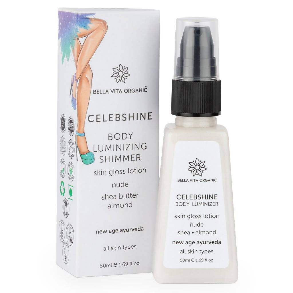 Bella Vita Organic Celeb Shine Body Luminizing Shimmer - Distacart