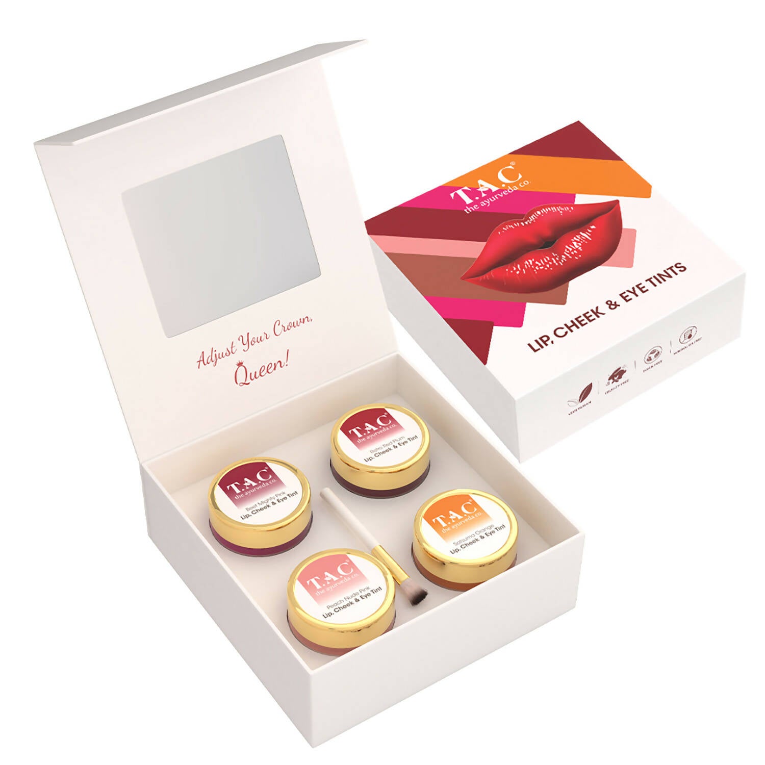 TAC - The Ayurveda Co. Lip, Cheek & Eye Tints Magic Combo Box - Distacart