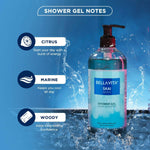 Thumbnail for Bella Vita Luxury Skai Aquatic Body Wash Refreshing Shower Gel - Distacart
