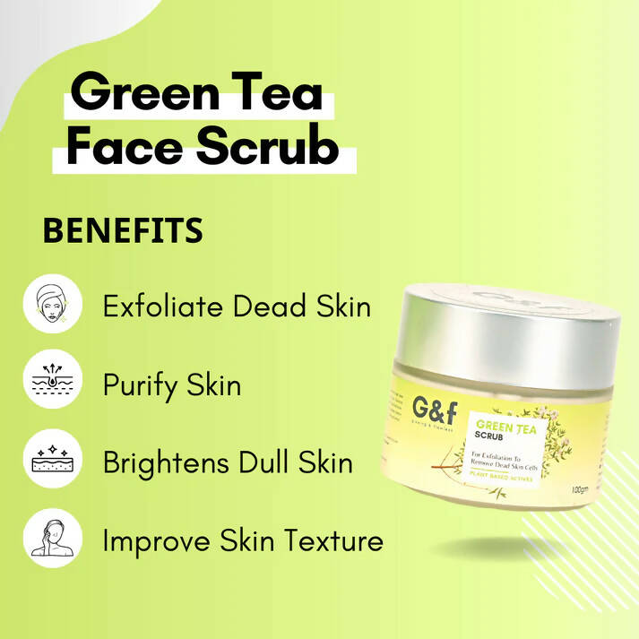 G&f Skin Detoxification Face Scrub with Green Tea + Bearberry Leaf Extract - Distacart