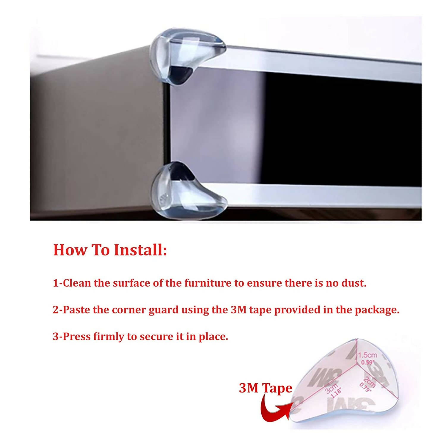 Safe-O-Kid Tear Drop Corner Caps, Yellow For Kids Protection - Distacart