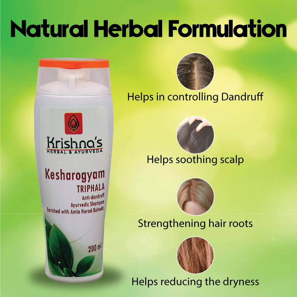 Krishna's Herbal & Ayurveda Kesharogyam Triphala Anti-Dandruff Shampoo