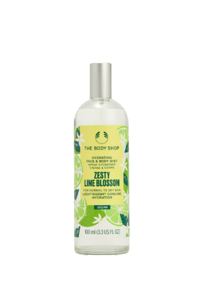 The Body Shop Zesty Lime Blossom Hydrating Face & Body Mist - Distacart
