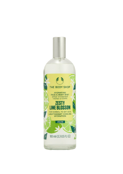 The Body Shop Zesty Lime Blossom Hydrating Face & Body Mist - Distacart