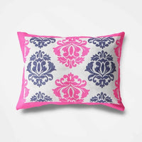 Thumbnail for Vamika Printed Cotton White & Pink Flower Design Bedsheet With Pillow Covers (LEOC_PPNKC_P) - Distacart