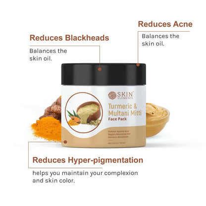 Skin Elements Turmeric and Multani Mitti Face Pack - Distacart
