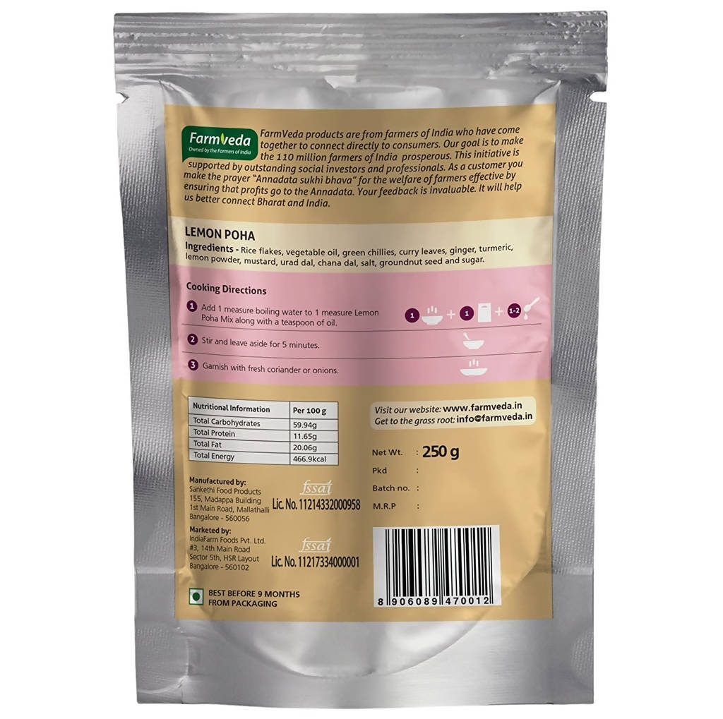 Farmveda Instant Mix Lemon Poha