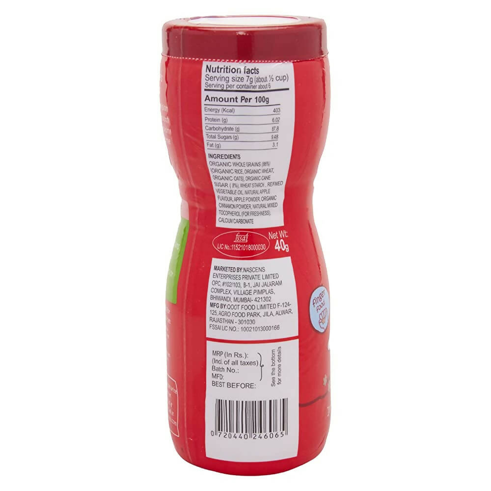 Happa Organic Multigrain Apple + Cinnamon Melts Super Puffs - Distacart