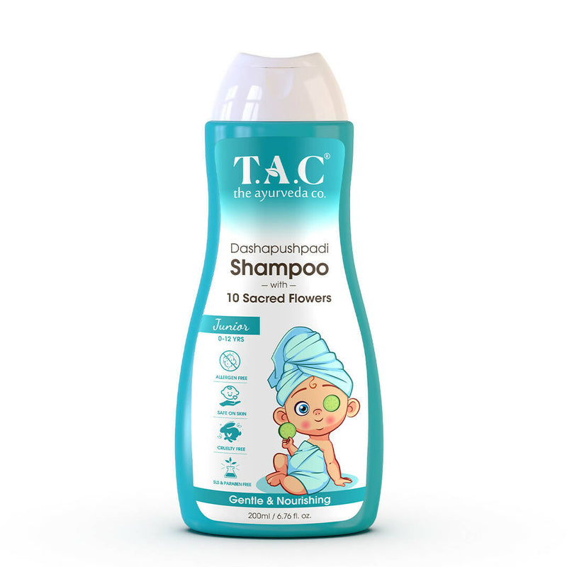 TAC - The Ayurveda Co. Dashapushpadi Ayurvedic Baby Shampoo For Hair Wash, Hair Growth - Distacart