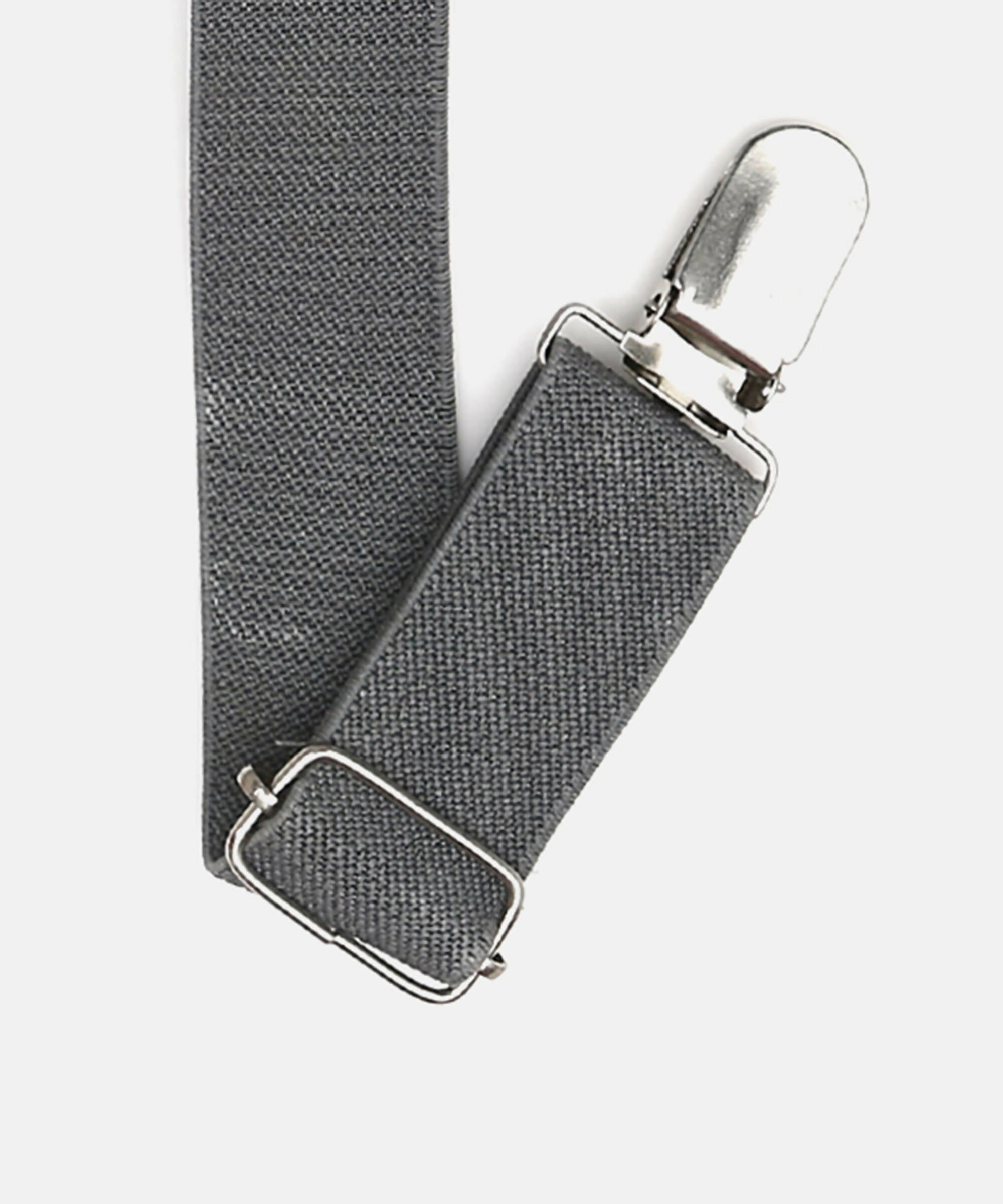 Manet Boys Solid Suspenders - Grey - Distacart
