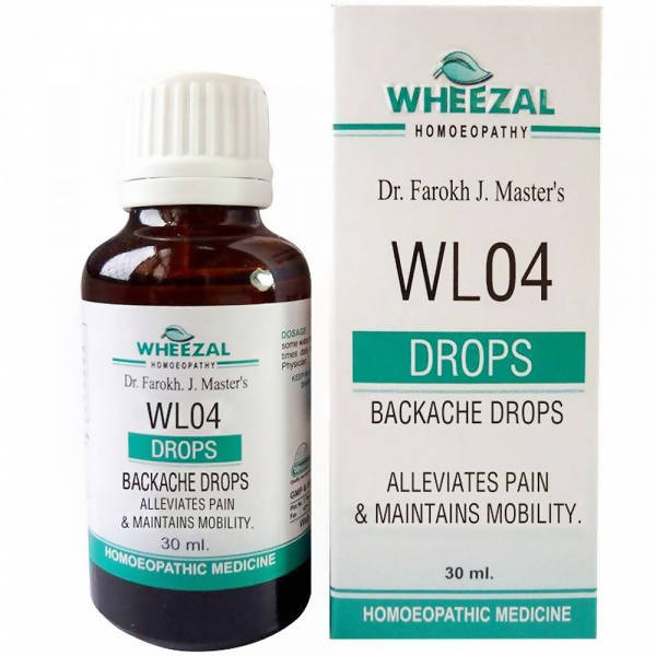 Wheezal Homeopathy WL-04 Backache Drops