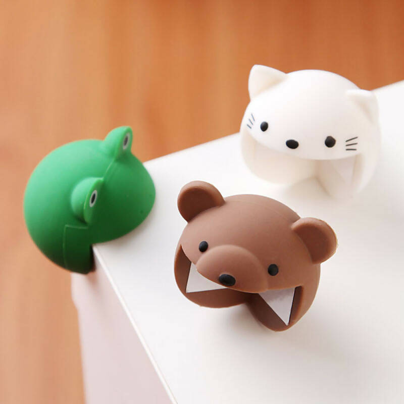 Safe-O-Kid Elegant Catchy Animal Shaped Corner Guards, Green - Distacart