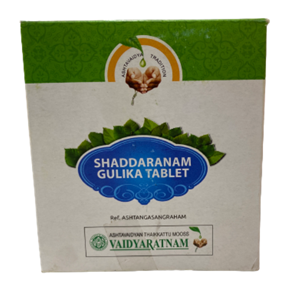 Vaidyaratnam Shaddaranam Gulika Tablets - Distacart