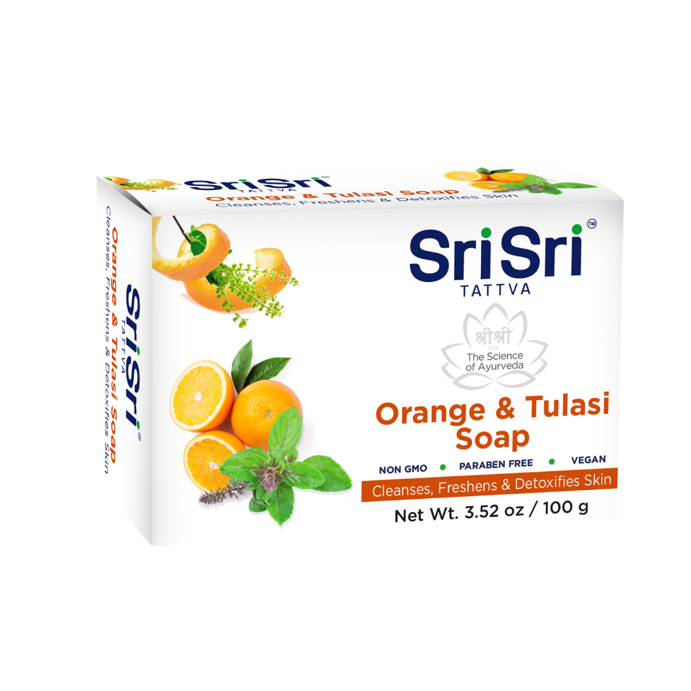 Sri Sri Tattva USA Orange & Tulasi Soap - Distacart