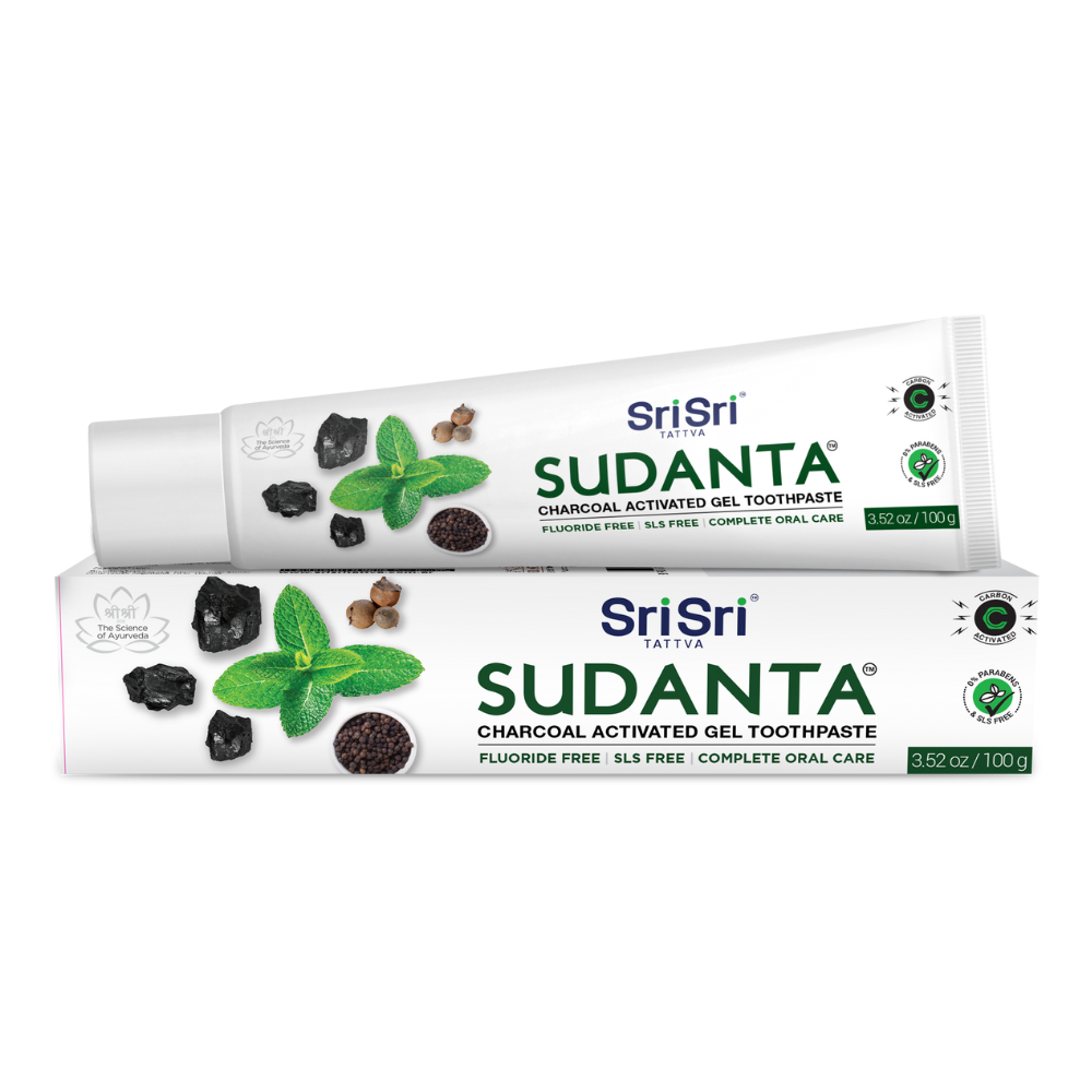 Sri Sri Tattva USA Sudanta Toothpaste With Charcoal & Salt - Distacart