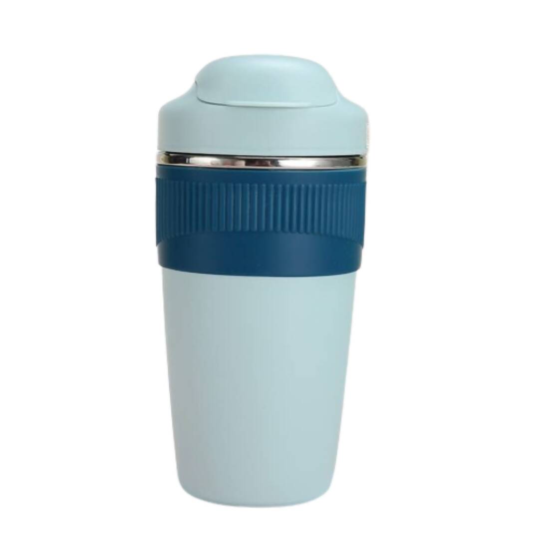 Wosta Travel Coffee Mug with Lid and Straw Tumbler - 480ml (Sky Blue) - Distacart