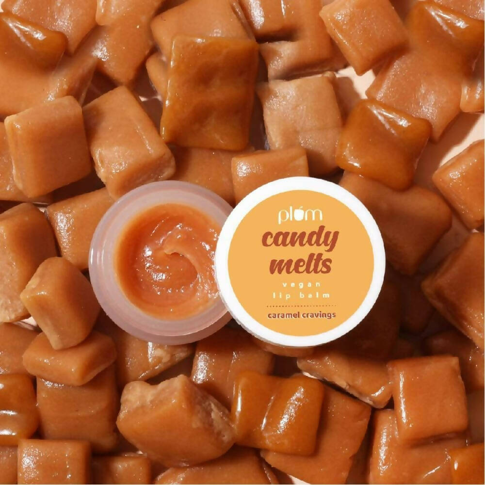 Plum Candy Melts Vegan Lip Balm Caramel Cravings - Distacart
