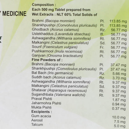 Medha Vati Extra Power Composition