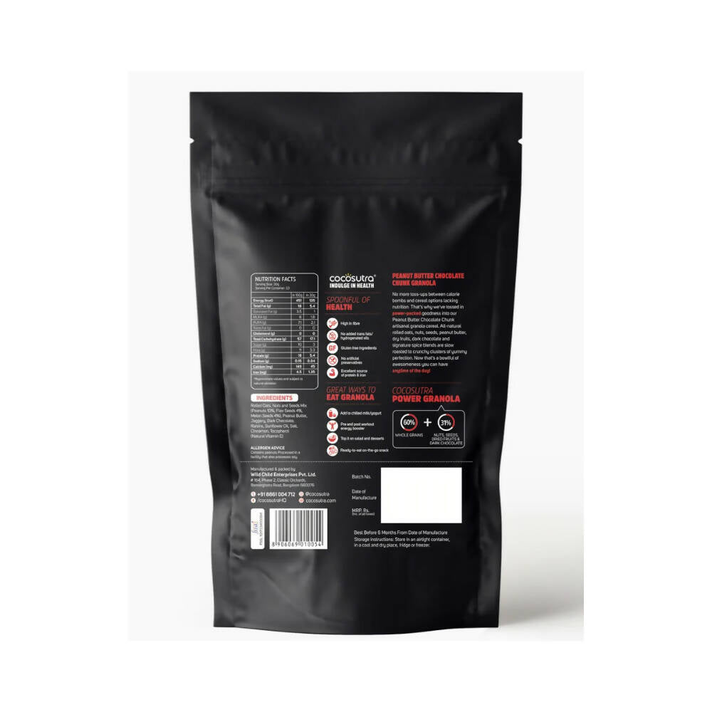 Cocosutra Peanut Butter Chocolate Chunk Breakfast Granola - Distacart