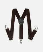 Thumbnail for Manet Boys Solid Suspenders - Brown - Distacart