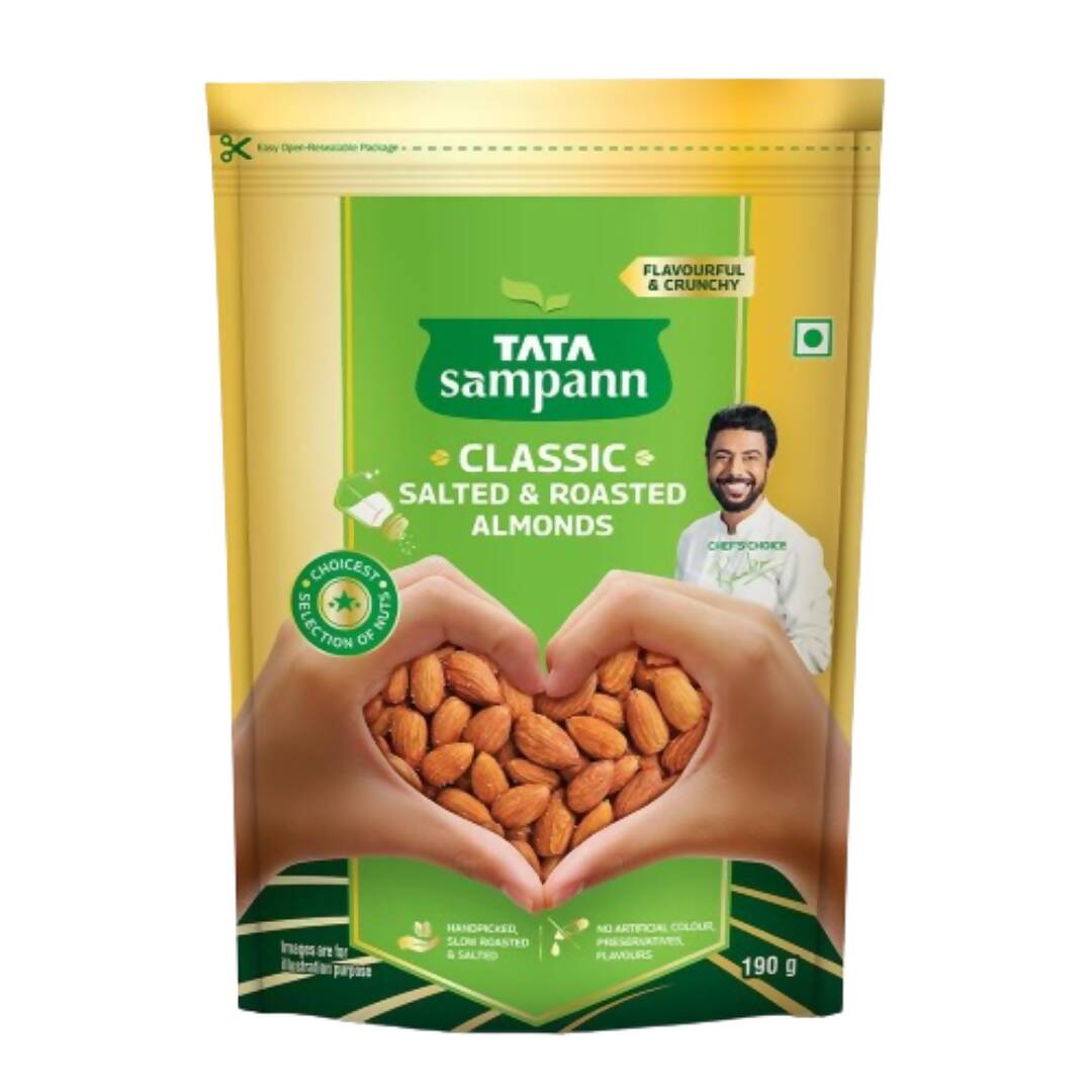 Tata Sampann Classic Salted & Roasted Almonds - Distacart
